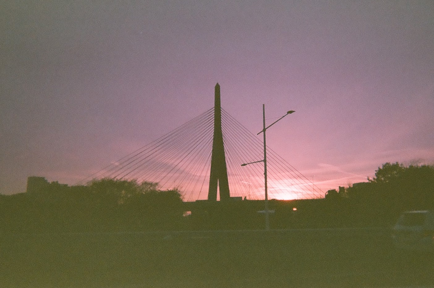 Zakem Bridge at sunset