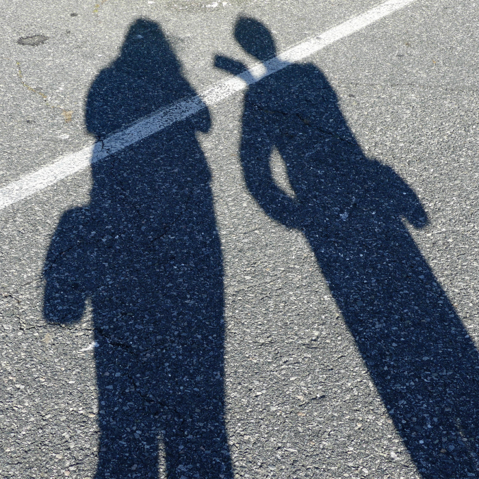 Leighah and I as shadows